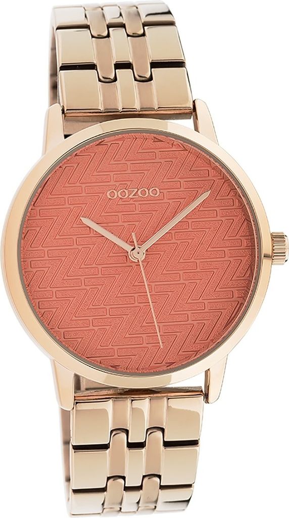 Oozoo Metall Damen-Herren Uhr Analog Quarzuhr Armband rosegold Timepieces D2UOC10559