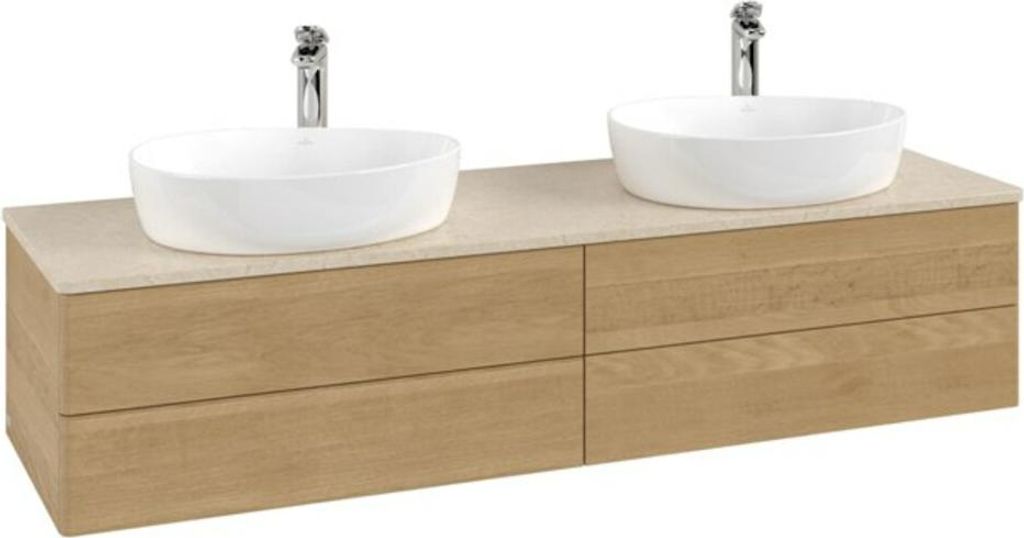 V&B Waschtischunterschrank ohne Frontstruktur Antao 160x50cm, HL, WBP-farbe botti., hon. oak