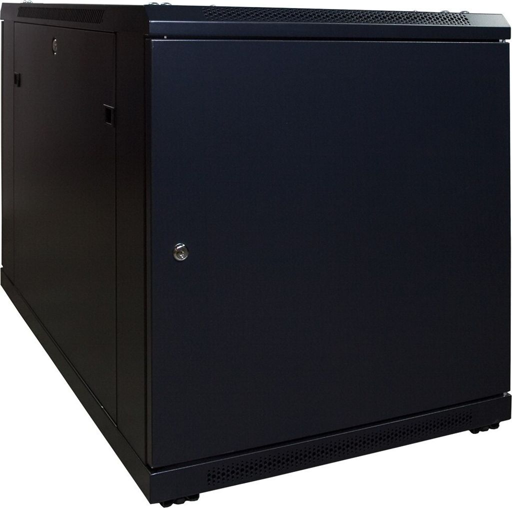 DSIT 12 HE, kleiner Serverschrank, mit Glastür (BxTxH) 600 x 1000 x 720 mm (DS6012)