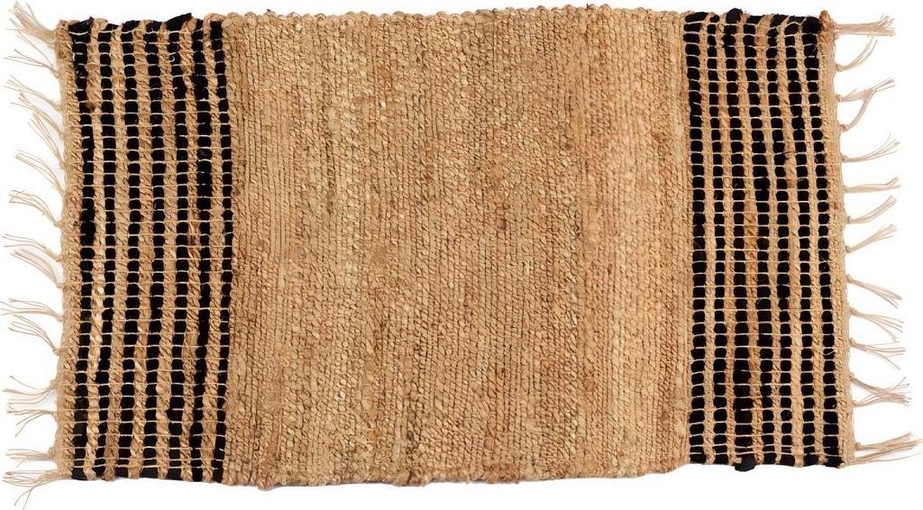 GIFTDECOR | Teppich - 60 x 90 cm  - beige - mit Fransen - Produktbild 