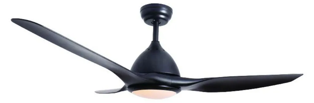 Plafonnier ACA avec ventilateur LED 132 cm 40W CC Noir FANKVBL10G