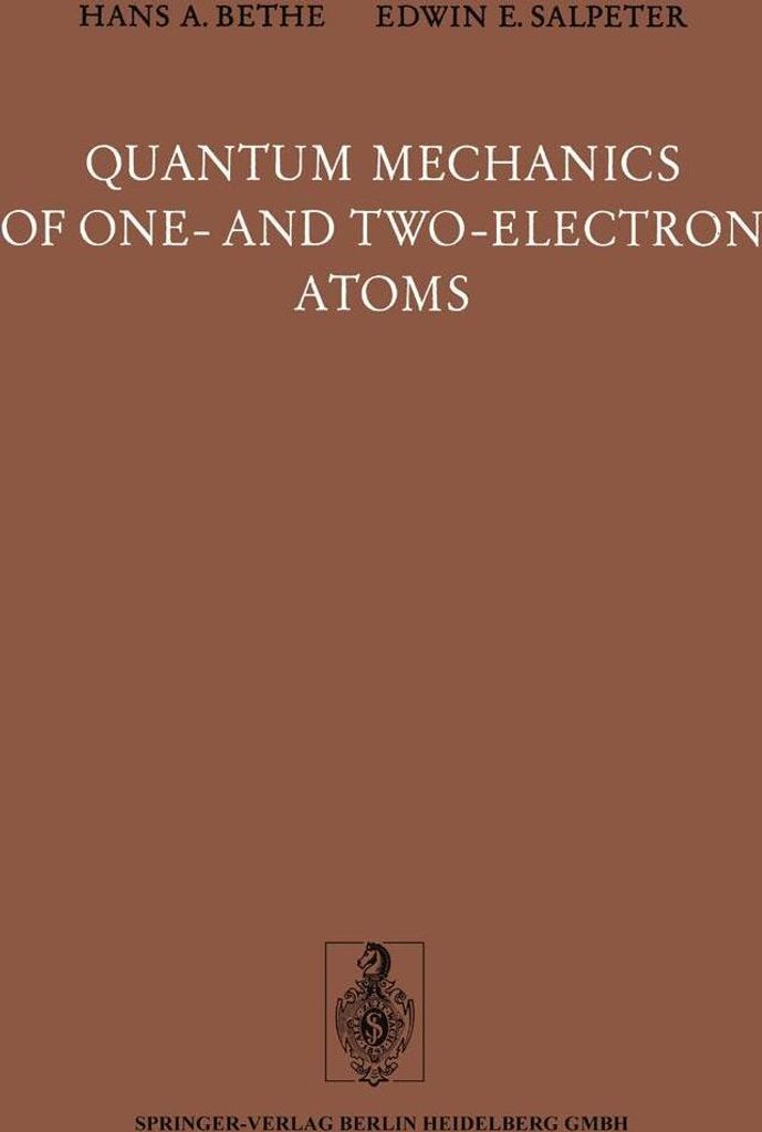 Quantum Mechanics of One- and Two-Electron Atoms