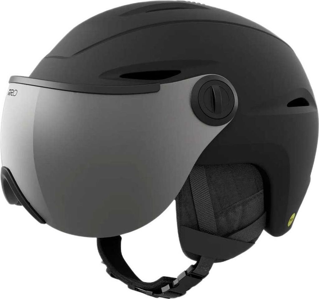 Giro Vue Mips Unisex Skihelm Visierhelm Snowboardhelm matte black/silver flash 55,5-59