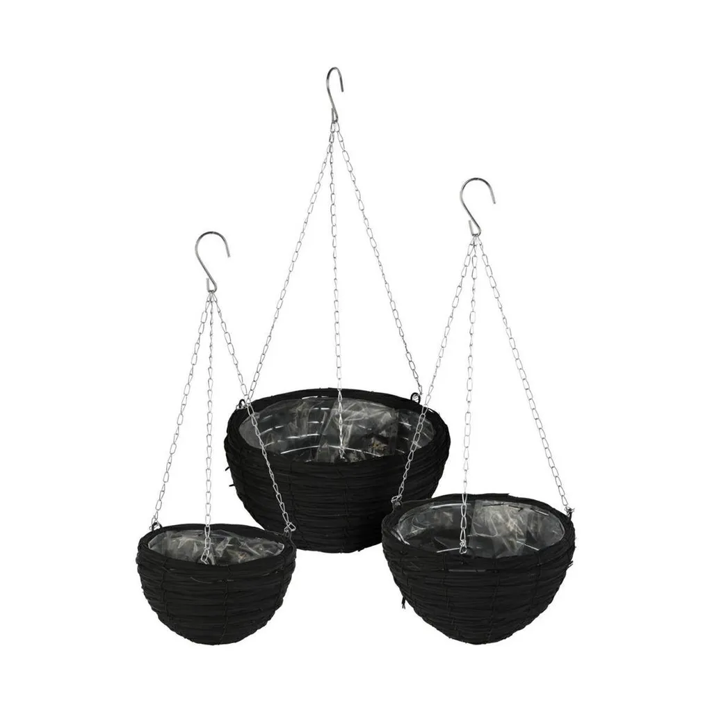 Pot de suspension Progarden en rotin lot de 3 sets KO-430001000 robuste