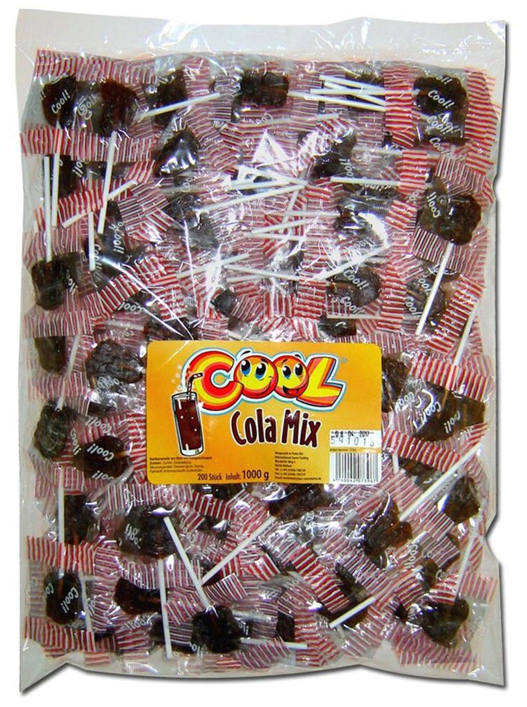 Lecca-lecca Cool Cola Mix 200 pezzi confezionati Immagine del prodotto 