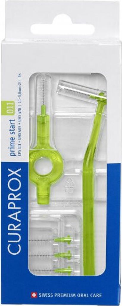 CURAPROX CPS 011 prime START hellgrün (5 Stück) + UHS 409+UHS 470 Blister
