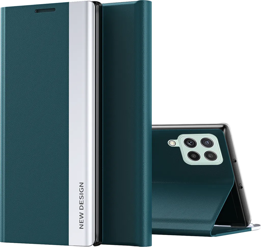 Cover Samsung A22 4G LaimTop Flip Case - Protezione Magnetica Verde