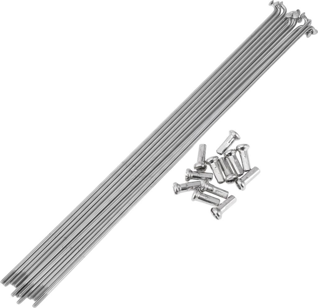 12 Set 14G Fahrradspeichen 219mm Fahrradrad Speichen 304 Edelstahl Silber Ton