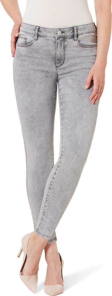 Stooker Women FLORENZ DENIM Damen 5-Pocket-Jeans Slim Fit 42 (Länge 26) grey denim acid