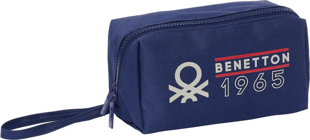 Astuccio Benetton Varsity Grigio Blu Navy 22x10cm | Scuola e Ufficio