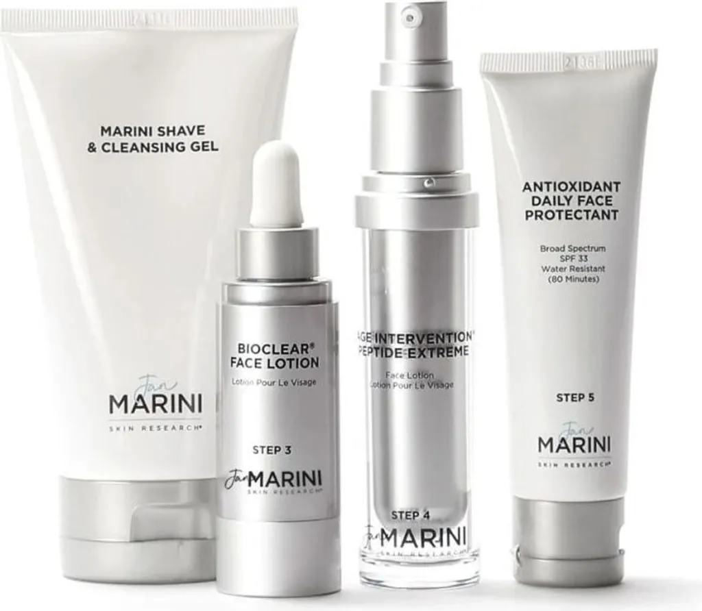 Jan Marini Men's System : Kit Anti-Âge aux Peptides et Protection SPF