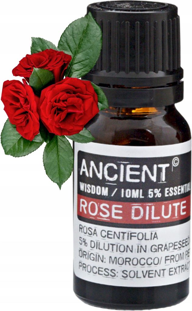 Ätherisches Rosenöl 5% in Traubenkernöl aus Marokko 10 ml