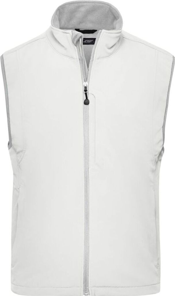 Men's Softshell Vest Trendige Weste aus Softshell off-white, Gr. M