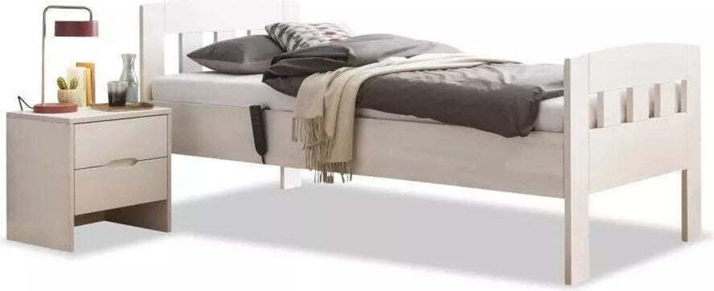 Seniorenbett Buche Massiv Comfort 02 – 90 x 200 cm / buche-wenge-lackiert / ohne Nachtkonsole