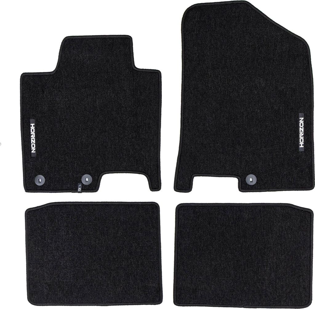 Velours Fußmatten für Hyundai i40 2011-2019 Autoteppich Automatten Schwarz 4 tlg