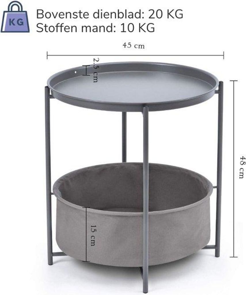 Familien-Beistelltisch für Wohnzimmer - Runder TV-Tisch - Sofagarnitur - Zweier-Sitzer Wohnzimmertisch - Schlafzimmermöbel - Raumteiler für Wohn...