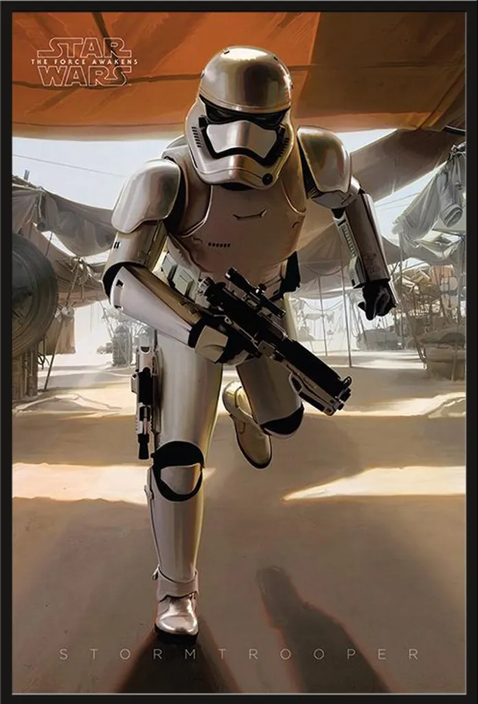 Poster encadré Star Wars Stormtrooper EP7 cadre noir Shinsuke 61x91cm