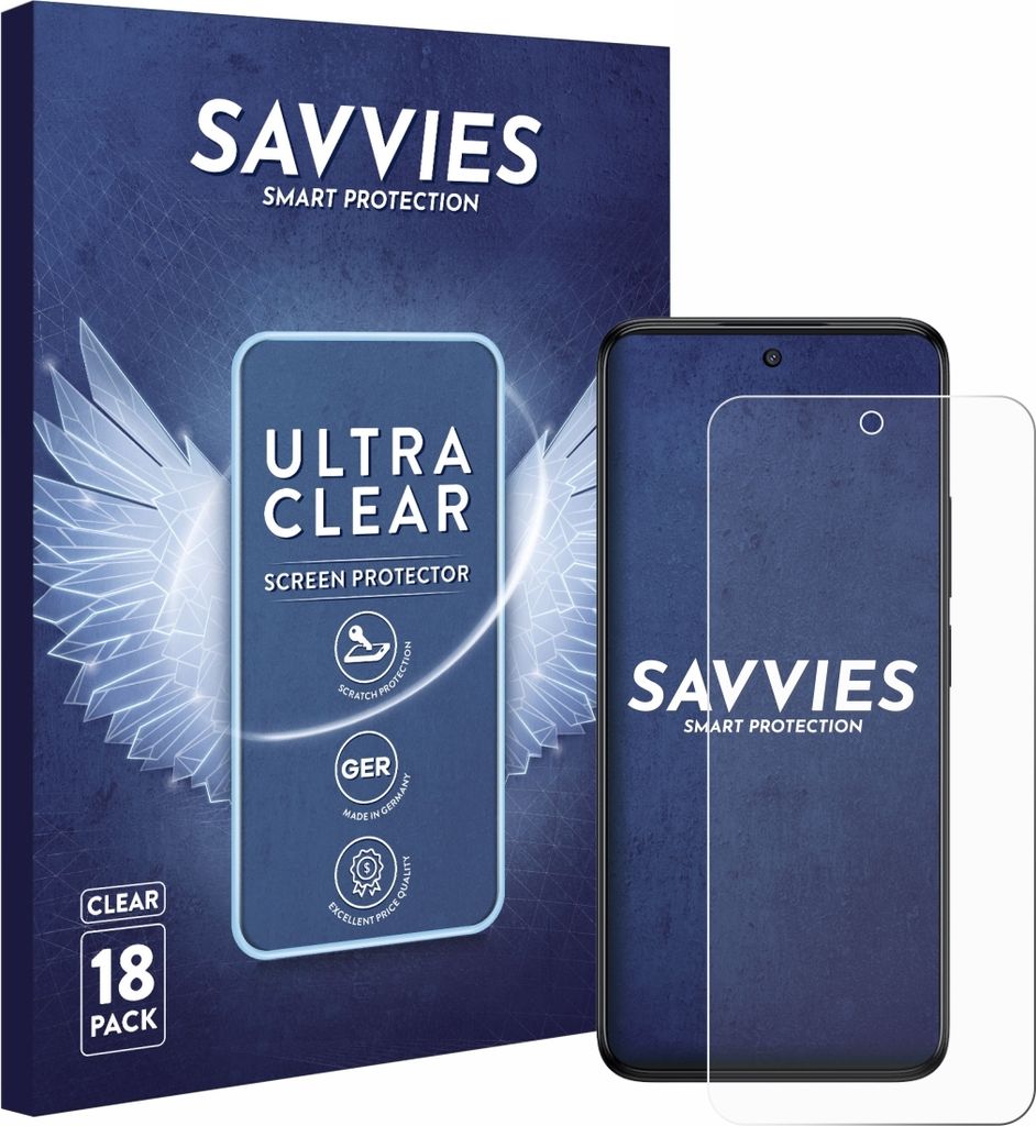 18x Für TCL SE NxtPaper 5G Schutzfolie Savvies Displayschutz Display Schutz Folie Klar Transparent