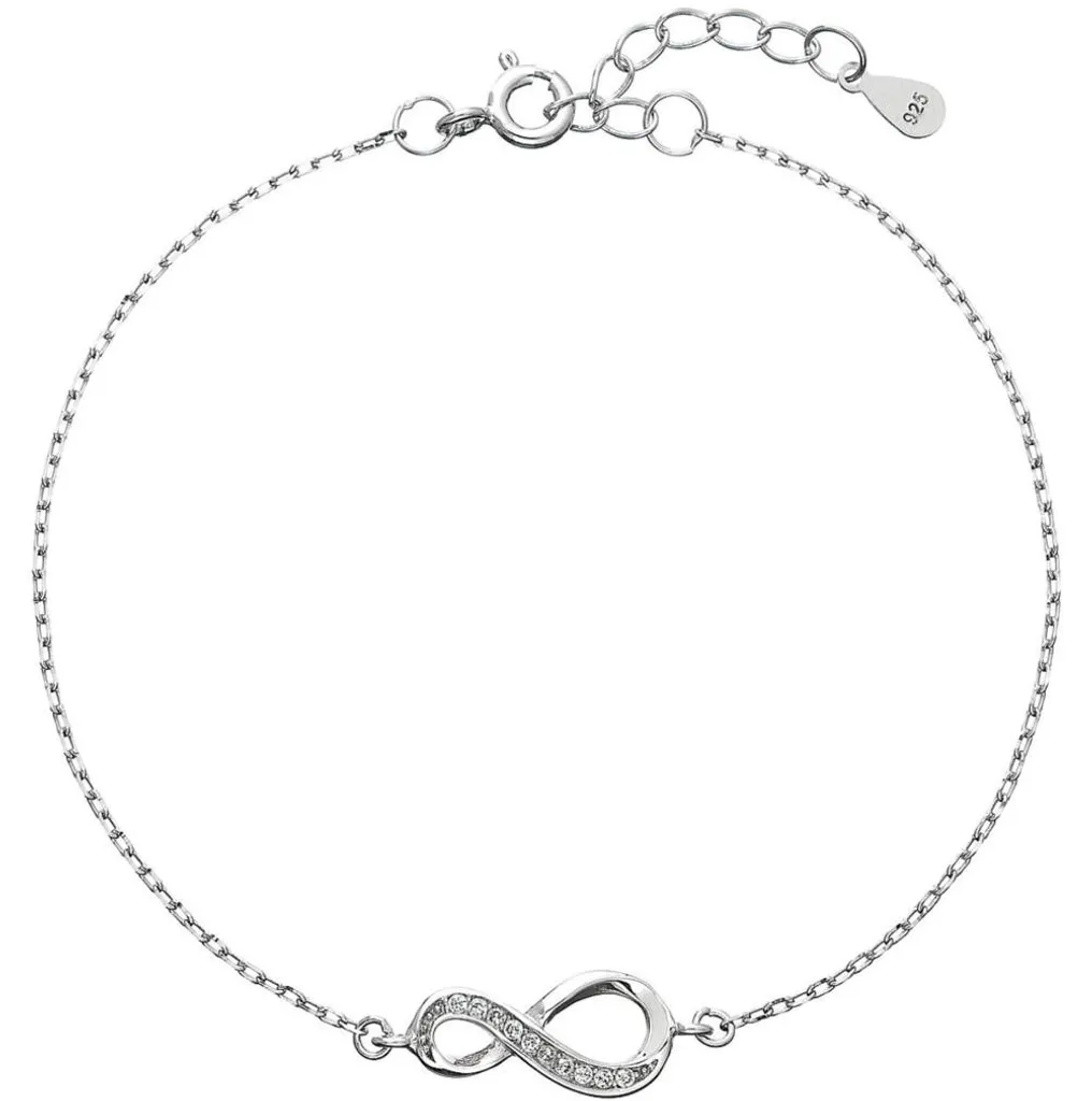 Bracelet en argent et zircons Infinity 13009.1 - Bijou élégant femme