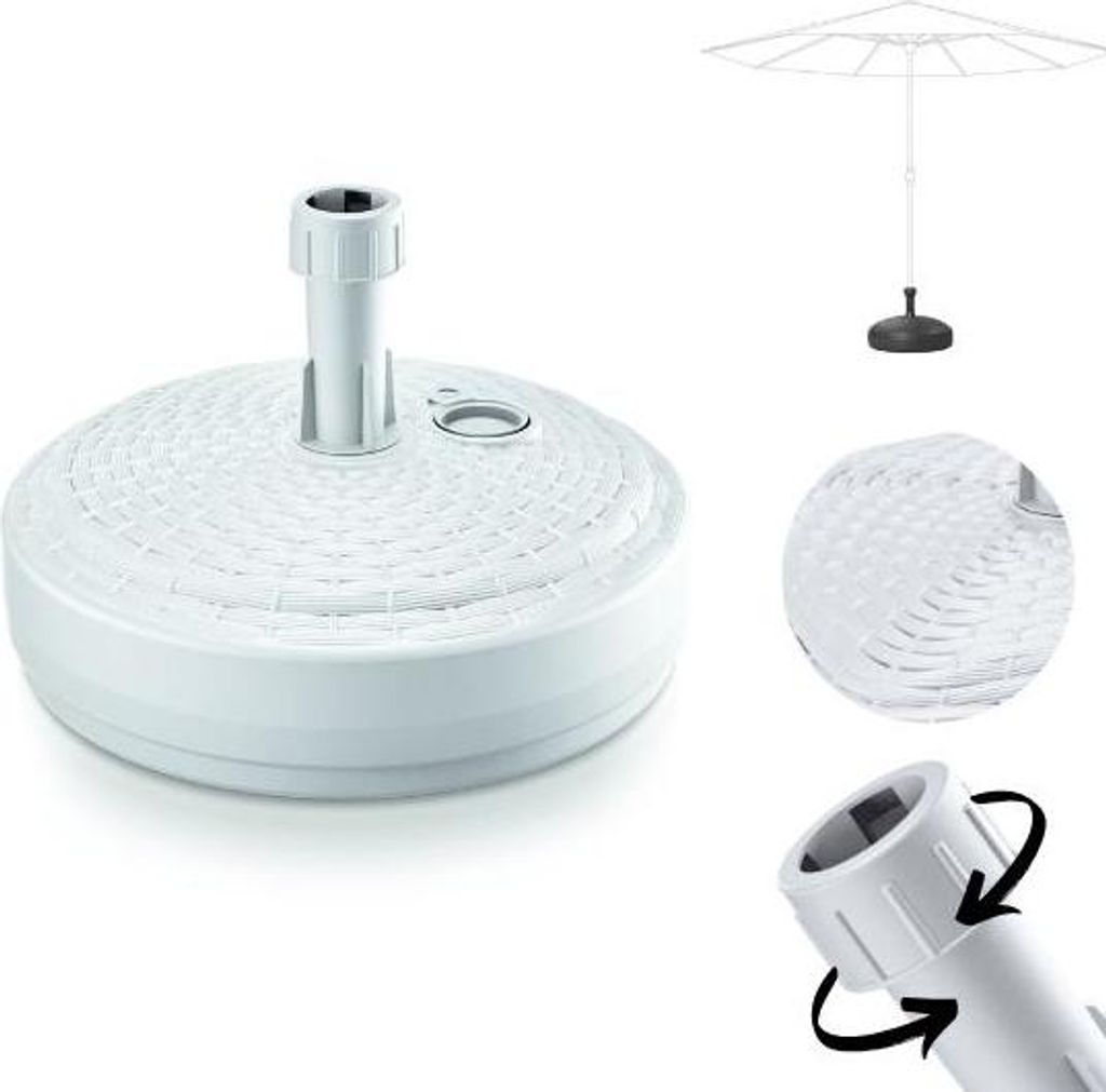 Prosperplast Runder Sonnenschirmständer Aus Polyrattan Produktbild 