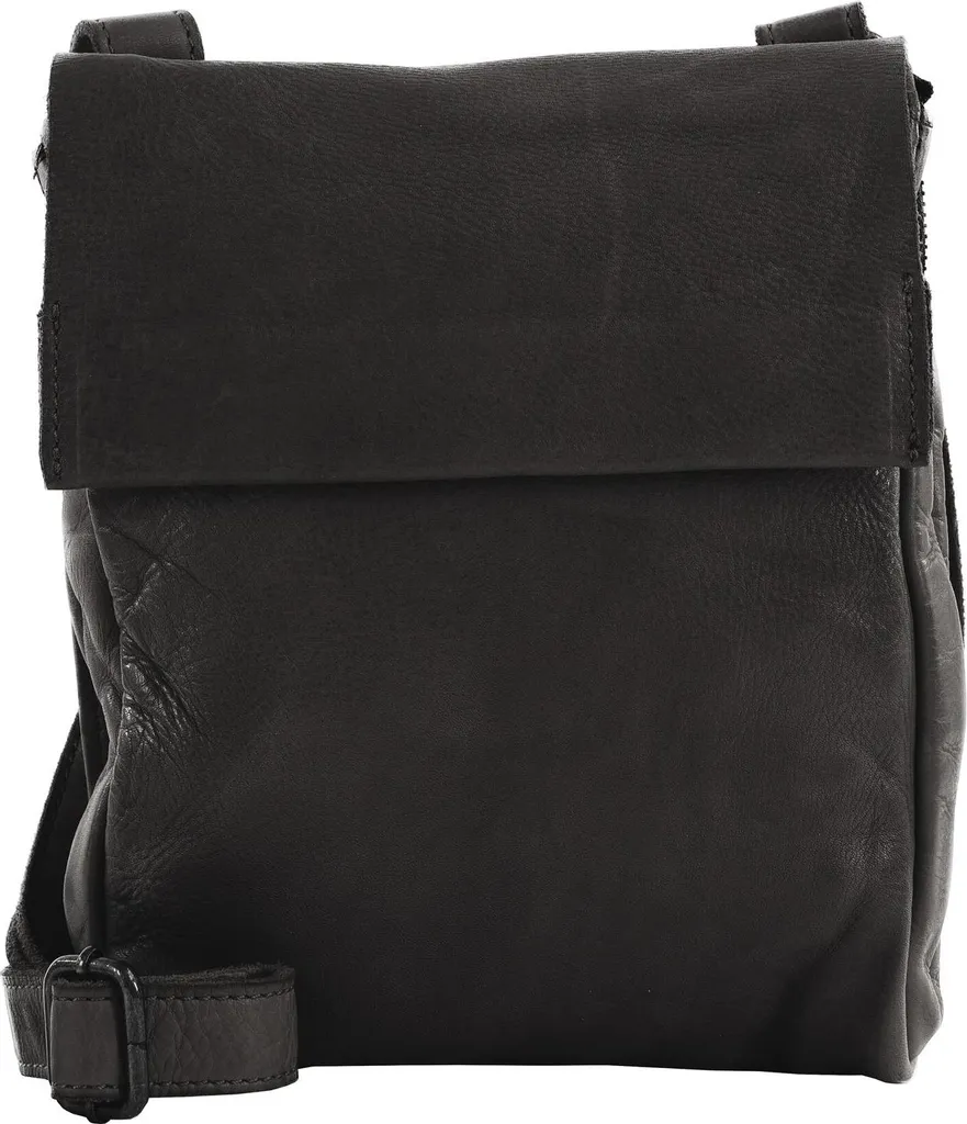 Sacoche bandoulière anti-encombrement HAROLD'S Upend noir cuir de qualité