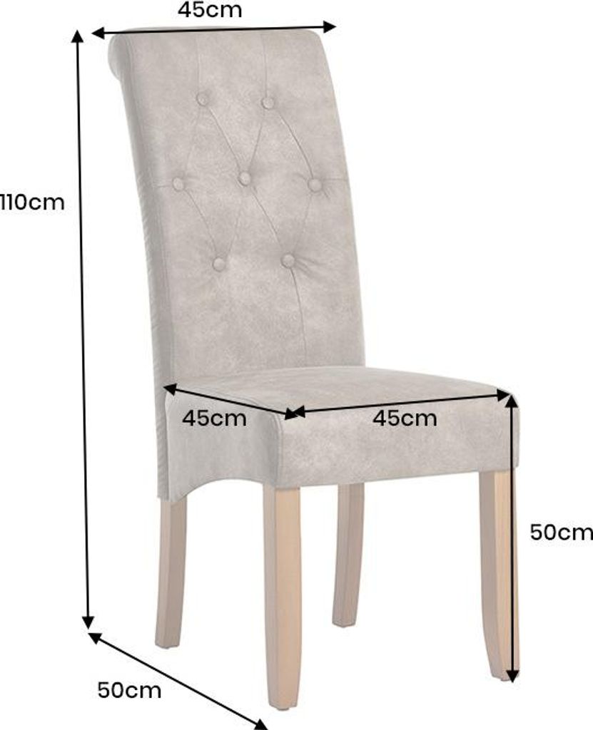 riess-ambiente Design Stuhl CASA taupe Microfaser mit Produktbild 