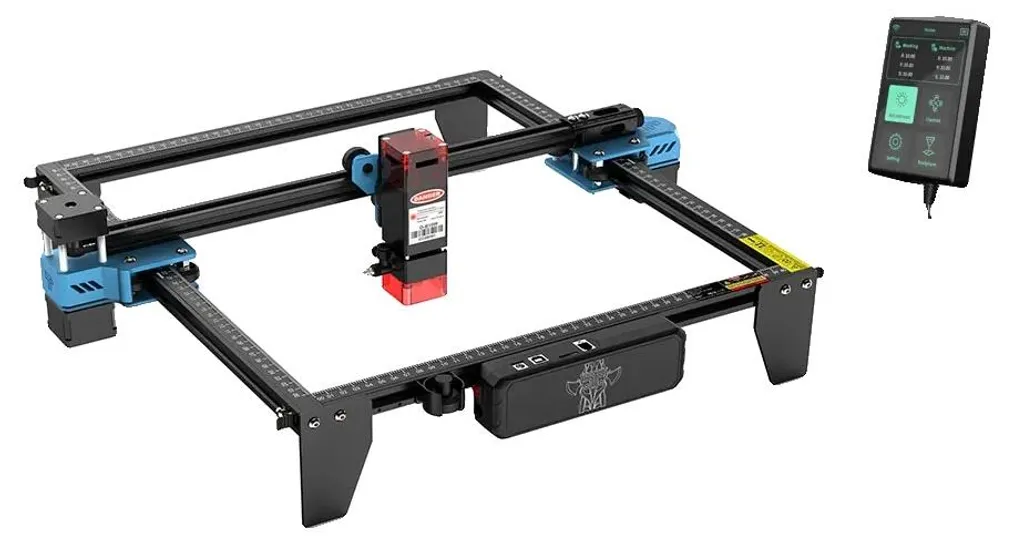 Machine de découpe et gravure laser 10W, écran tactile intelligent