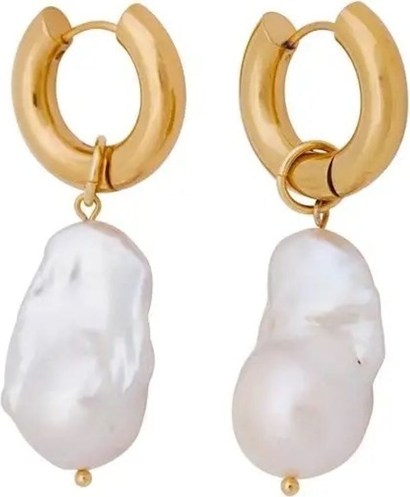 ROUGEMONT Perlen TPaar Creolen Damen Creolen Ohrringe Gold Produktbild 