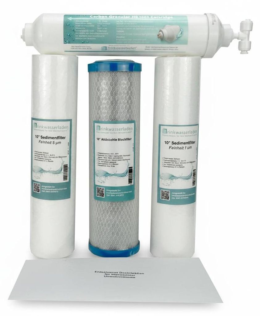 Umkehrosmose Anlage Ersatzfilter RO 5 10 Zoll Set Standard