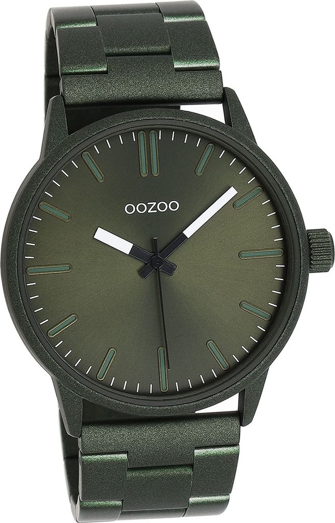 Oozoo Herren Uhr Analog Quarzuhr Armband grün Timepieces D2UOC11402