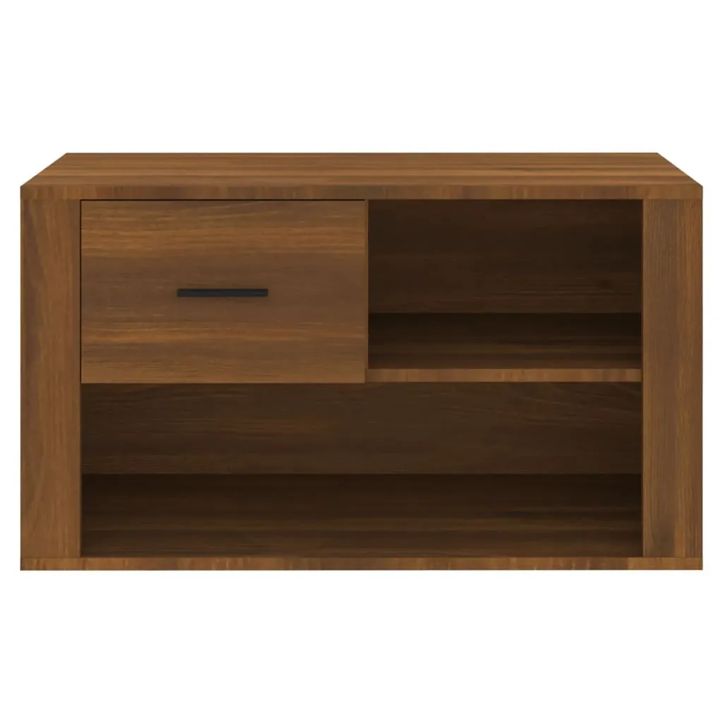 Mobile Scarpiera Salvaspazio 80 cm Effetto Rovere | vidaXL Home - 5