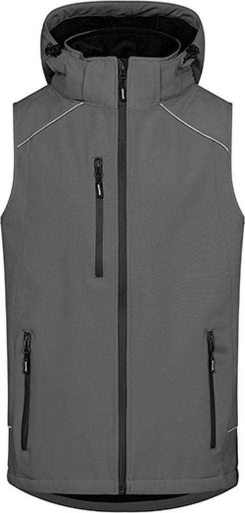 Promodoro 7840 | Herren Softshell Vest wasserdichte Reißverschlüsse - Farbe: Steel Gray - Größe: XL