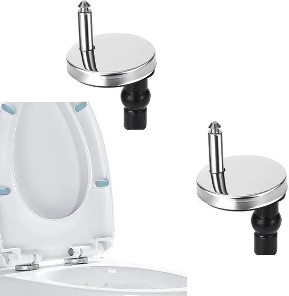 Charnières d'abattant WC en acier inoxydable avec fixation par le haut