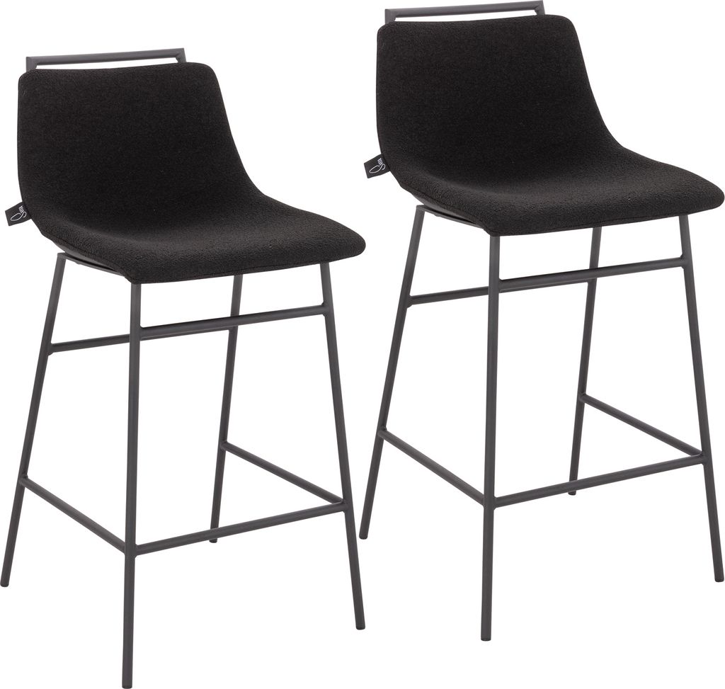 SVITA CAMILLE 2er Set Barhocker Barstühle mit Lehne Produktbild 