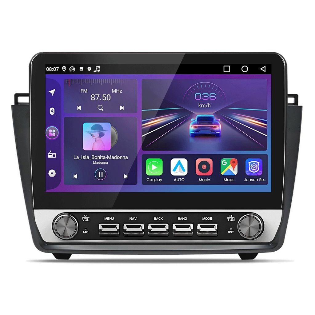 10.1''HD Android13 1+32GB Autoradio Carplay androdi auto Für Mazda 6 GH GG 2007-2012 Navi GPS BT RDS DAB+ SWC