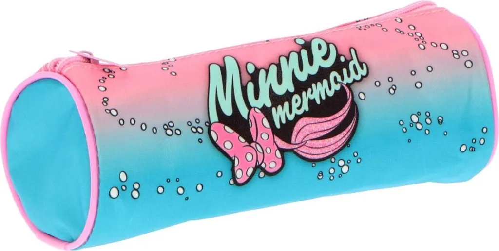 Astuccio Cilindrico Minnie Mermaid Disney 22cm | Materiale Alta Qualità