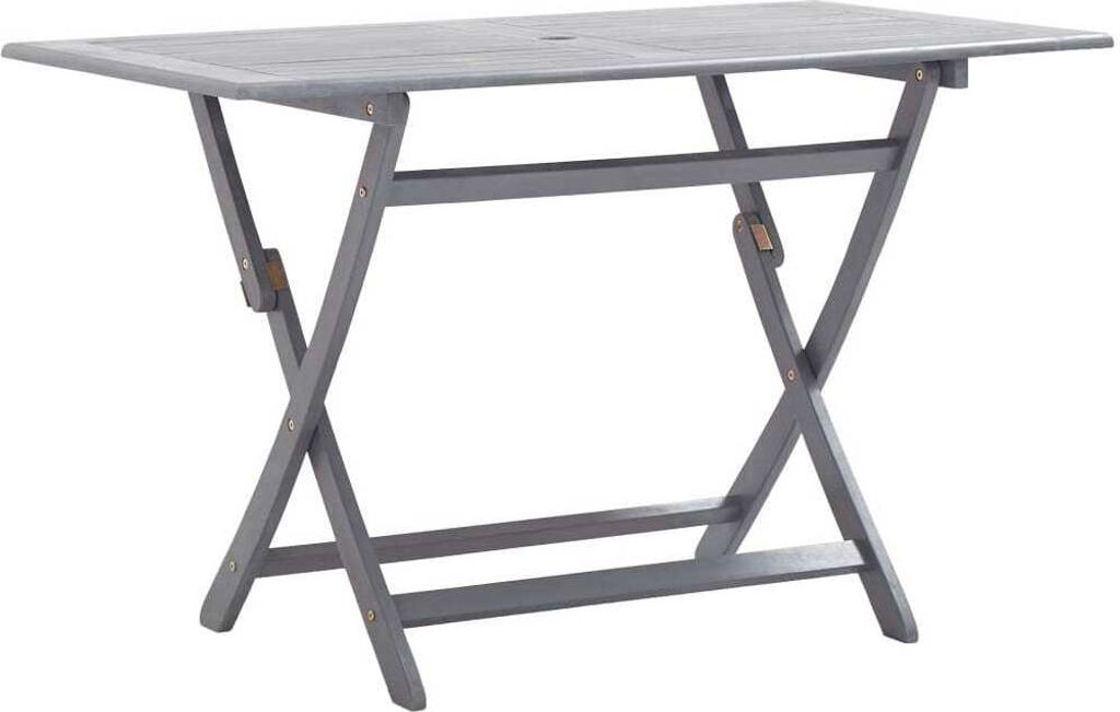Klappbarer Gartentisch 120 x 70 x 75 cm Massivholz Akazie