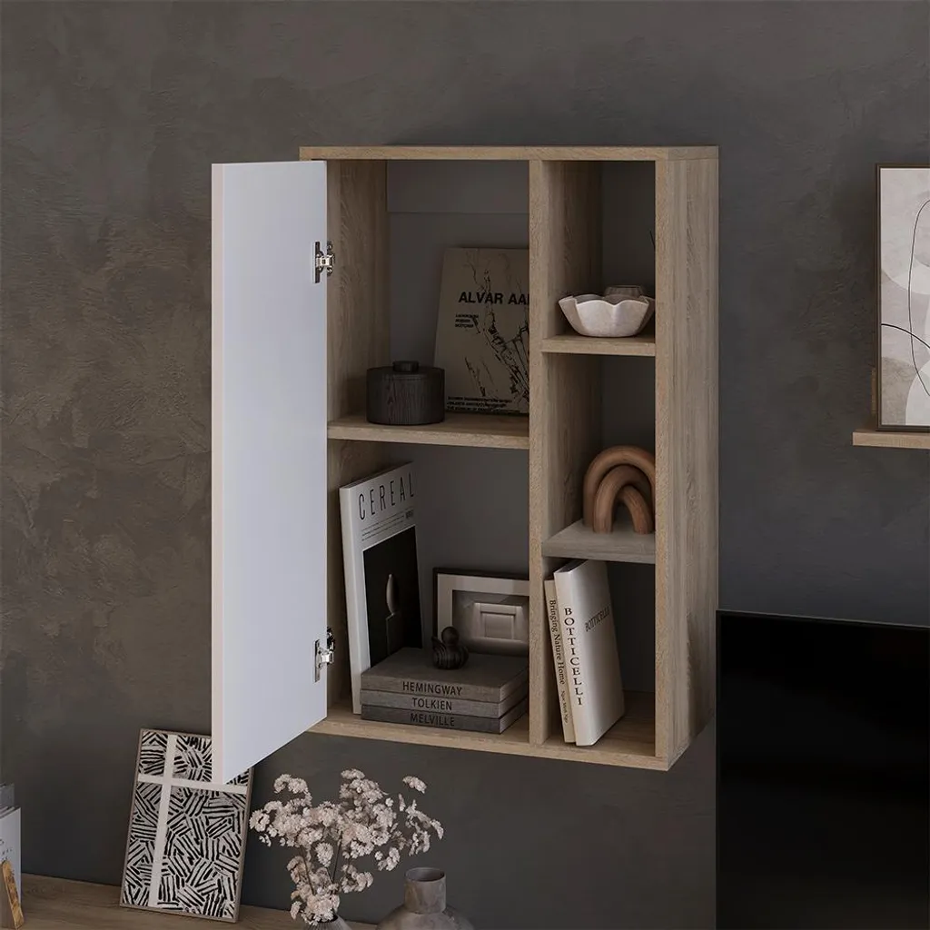 Meuble de Rangement pour Livres et Dossiers Vicco Berno, Format Compact
