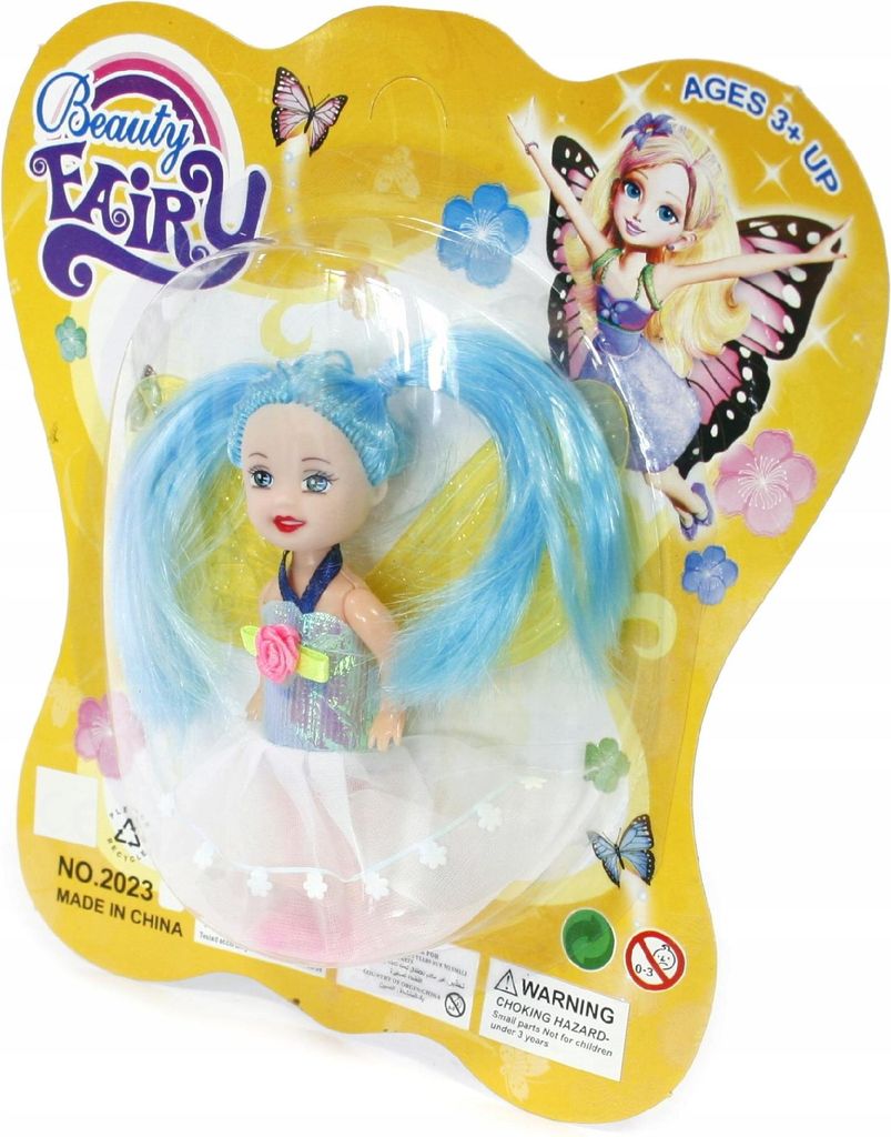 Zauberhafte Mini Fee Puppe 11cm - Kleine Elfe mit Flügeln zum Spielen & Sammeln