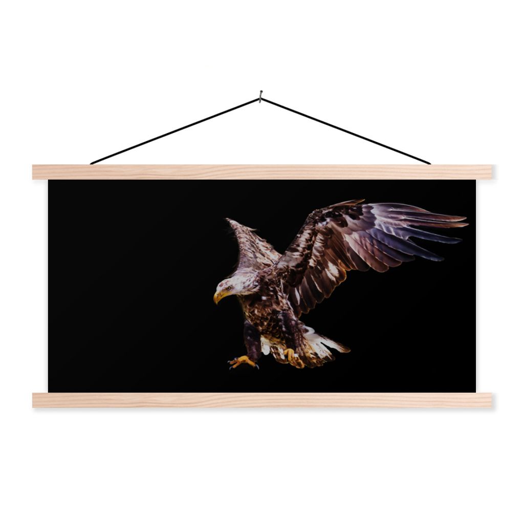 MuchoWow® Textilposter Adler - Vogel - Federn 120x60 cm mit Produktbild 