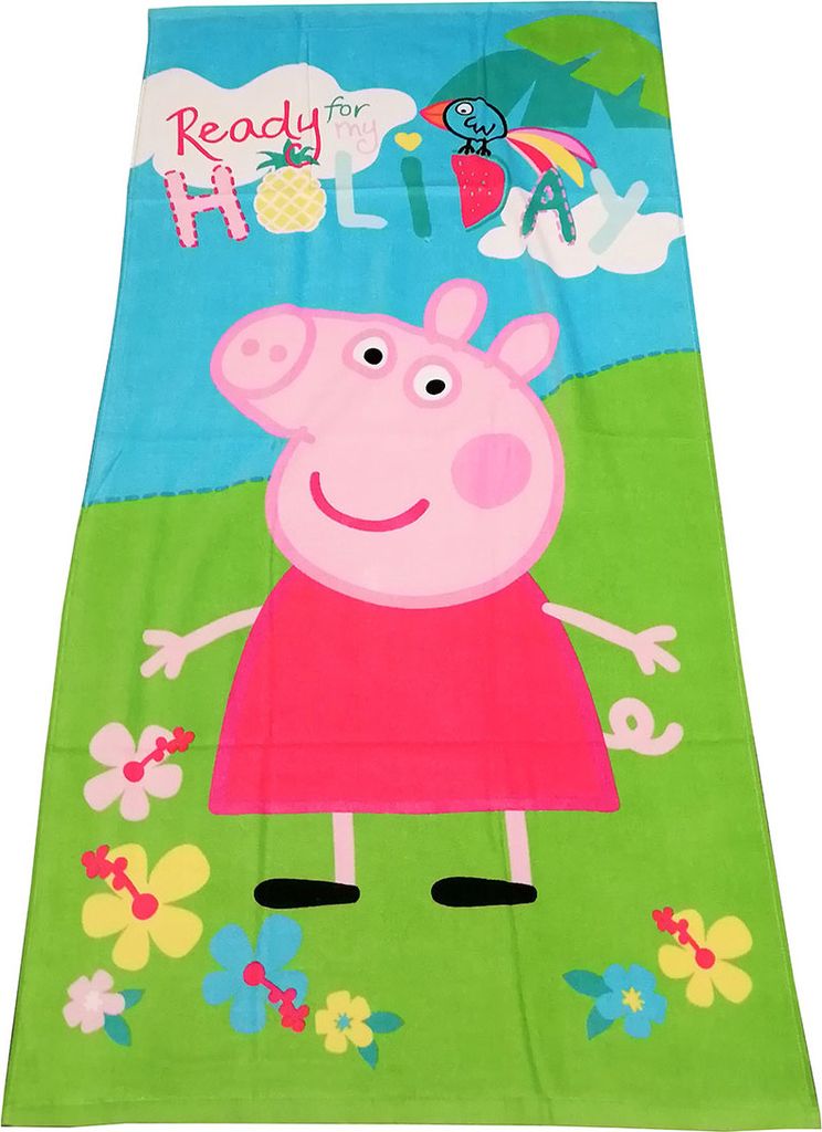 Peppa Pig Ready for Holidays Strandtuch Badetuch 70cm x Produktbild 
