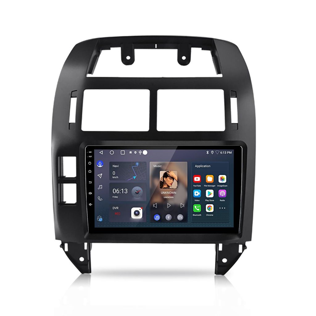 Radio samochodowe Android 9 cali 64 GB dla VW Polo 9N 9N3 Zdjęcie produktu 