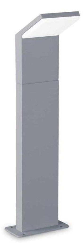 Ideal Lux 322551 OUTDOOR STYLE LED-Stehleuchte/Pfostenleuchte für den Außenbereich, H 500 mm, 9 W, 1050/810 lm, 3000 K, IP54, grau