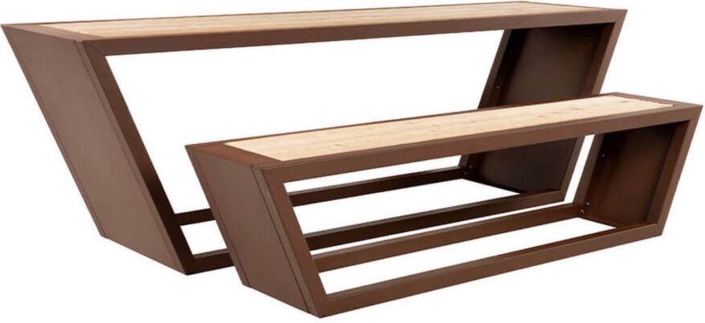 Sada sedacího nábytku HOME DELUXE z oceli KOBON hnědá –  Obrázek produktu 
