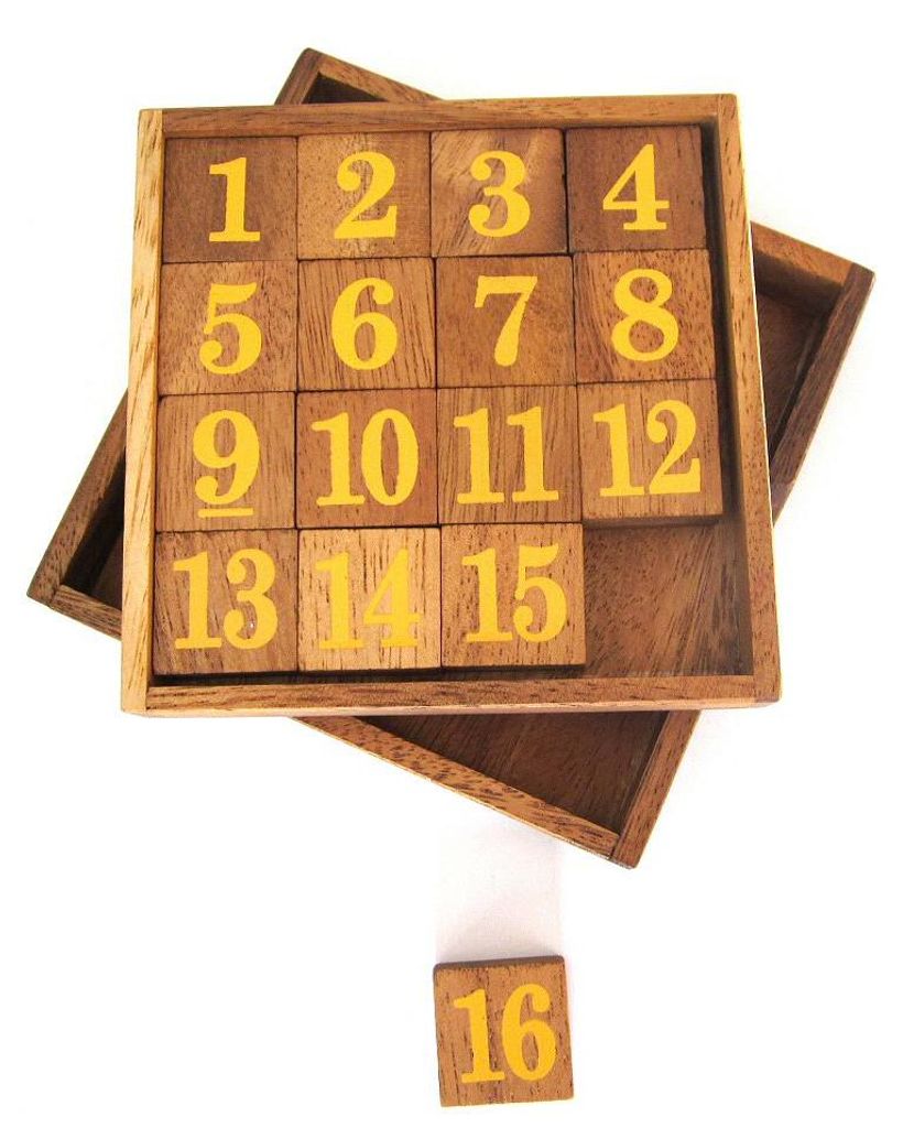 Slide 15 – Schiebespiel mit gelben Zahlen aus Holz für 1 Produktbild 