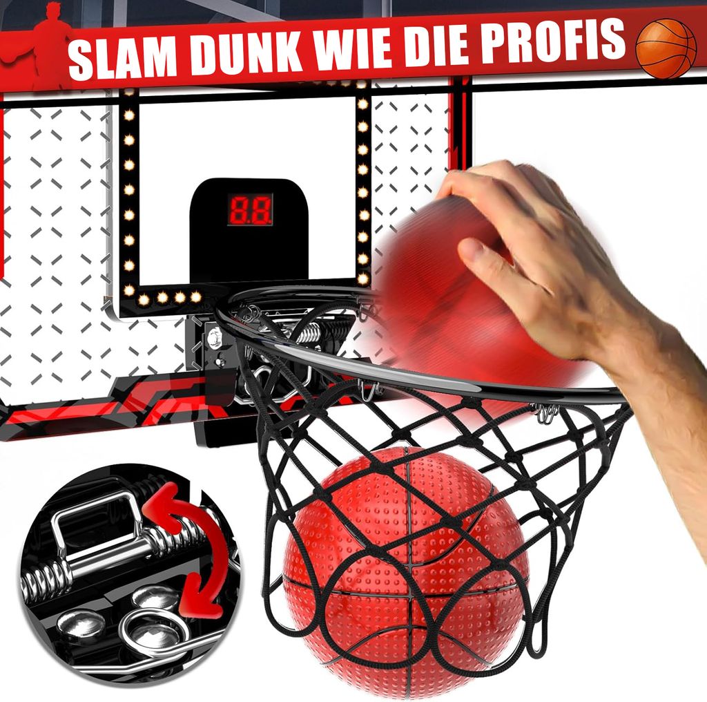 Mini Basketballkorb, Basketballkörbe Kinder Indoor, Produktbild 3