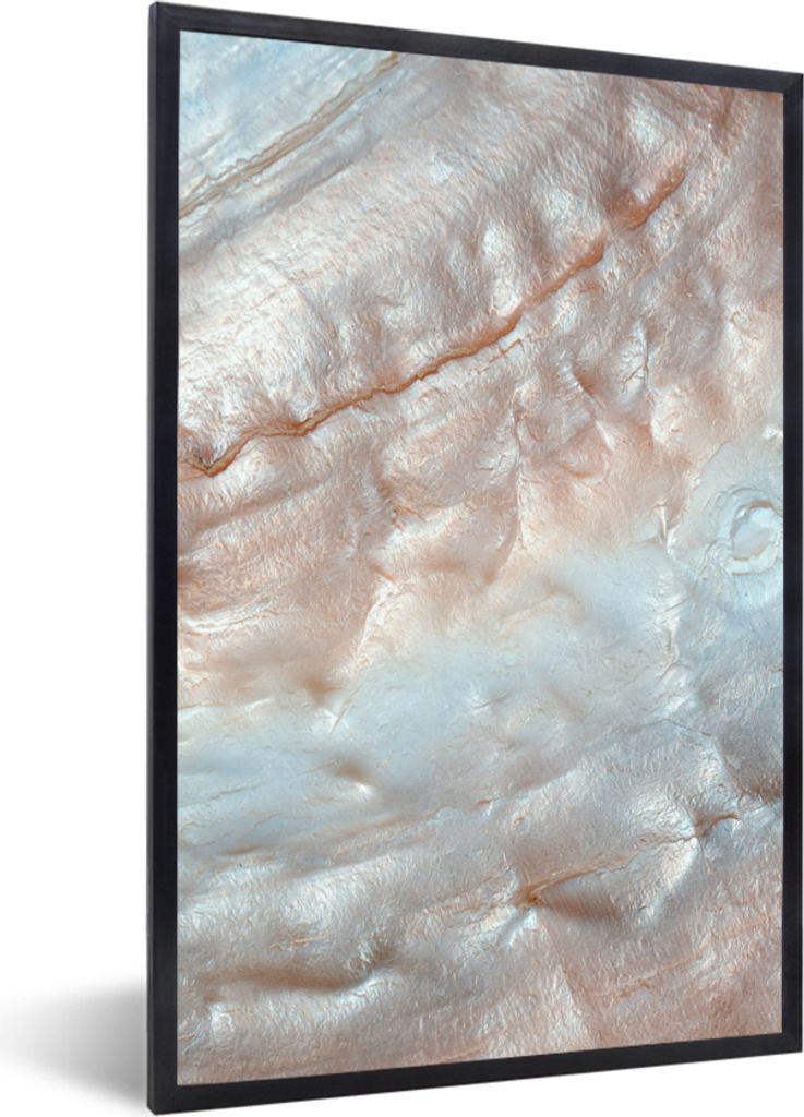 MuchoWow Gerahmtes Poster Muscheln - Abstrakt - Natur 20x30 cm - Poster mit Schwarzem Bilderrahmen Wandposter Rahmen Foto Bilder - Drucken - Bild...