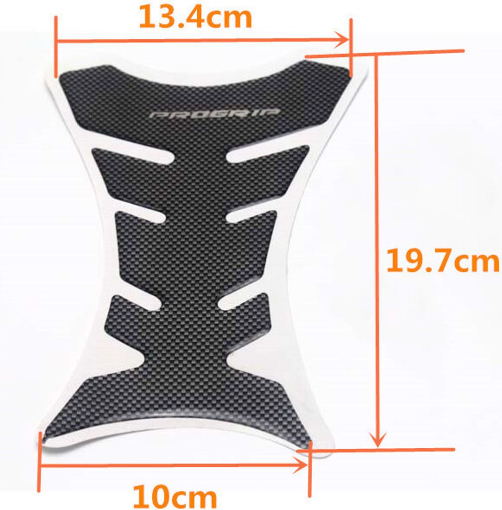 Motorrad Universal Gel 3D Tankschutz Tankpad Carbon Produktbild 