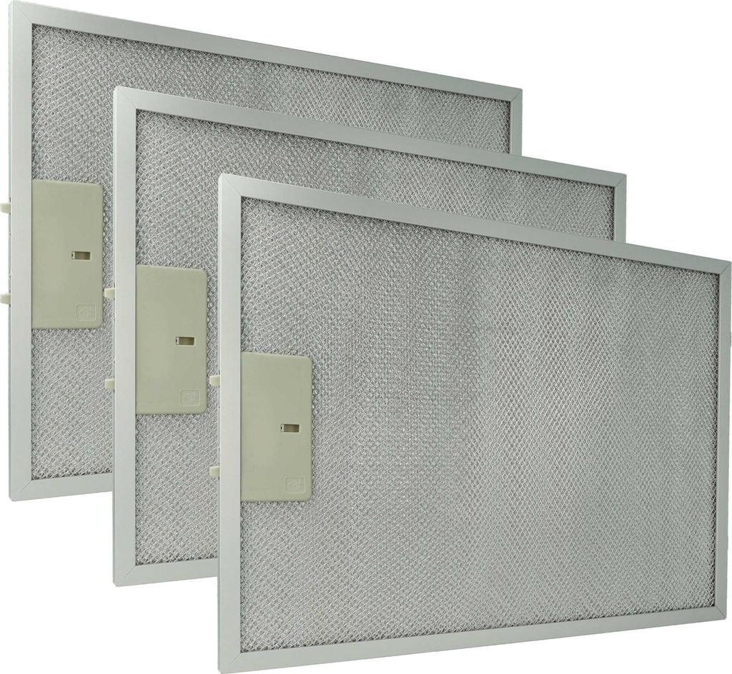 vhbw 3x Filter Metallfettfilter Ersatz für Klarstein 10035418 für Dunstabzugshaube, Aluminium