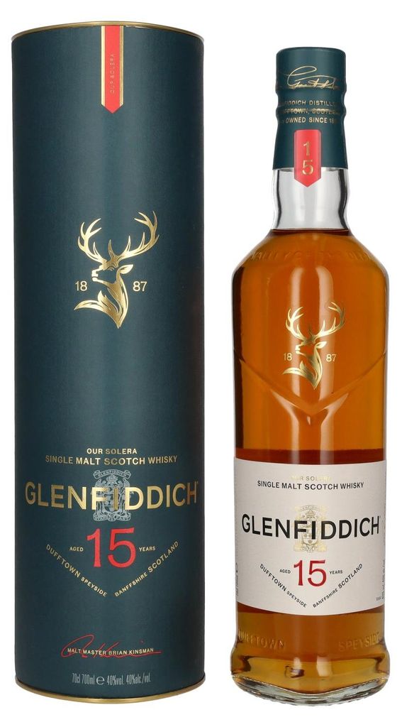 Glenfiddich 15 OUR SOLERA Single Malt Scotch Whisky 40% Image du produit 